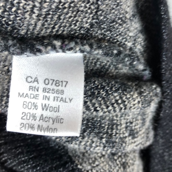 Pronto- Uomo Vintage Italian Wool Blend Geometric Print Grandpa Sweater - Picture 12 of 12